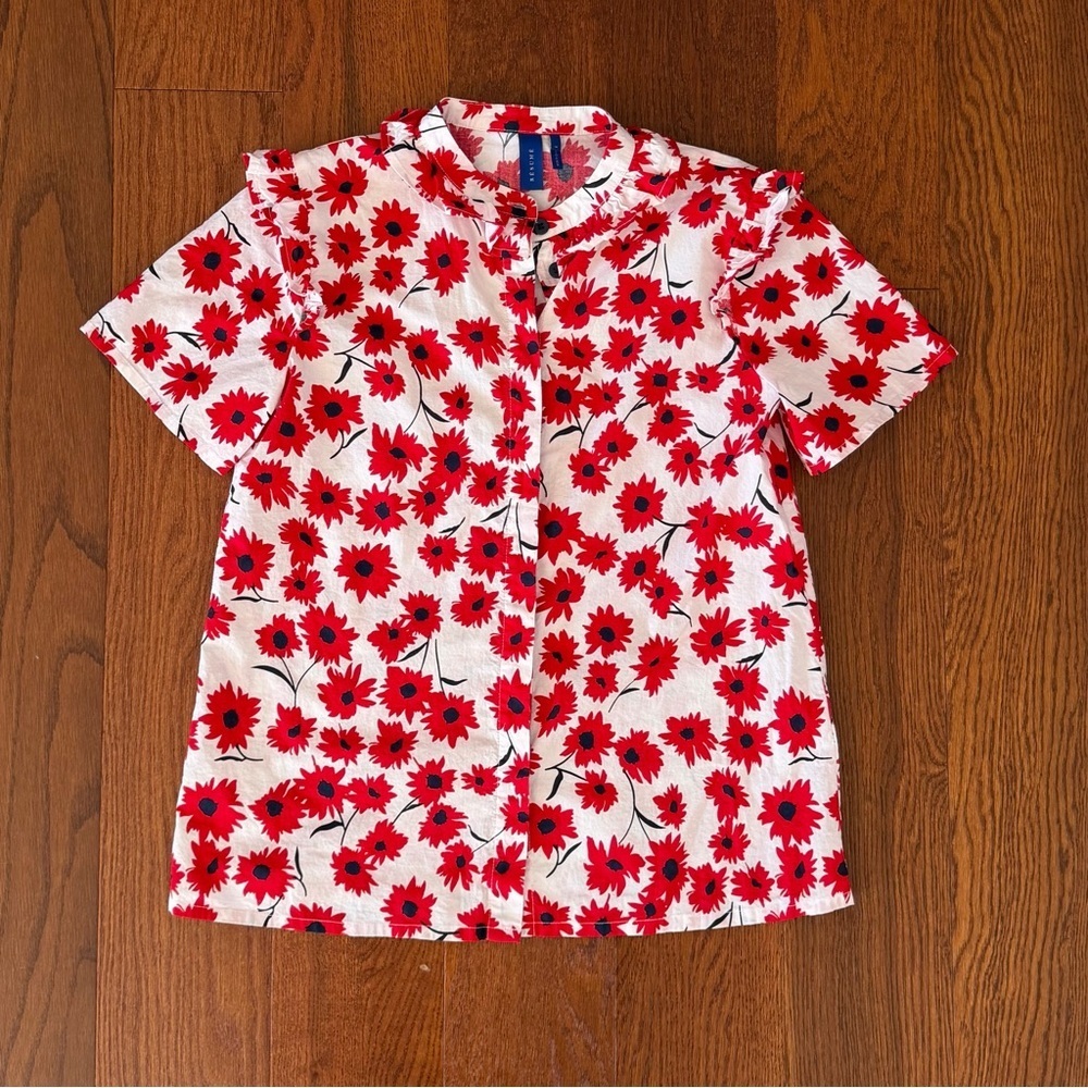 Résumé Cotton Floral Print Top XS Scandinavian